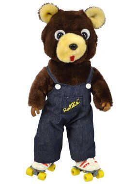 Rollie The Roller Skating Bear Leader Electronic Toy WORKING Vintage